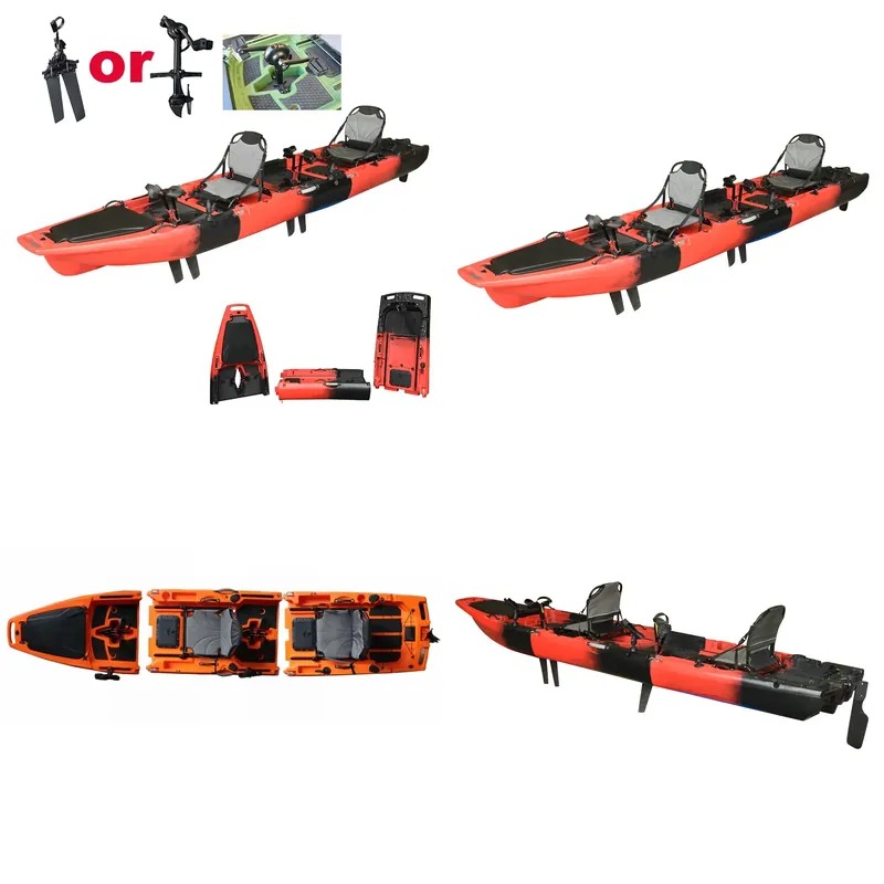 ホットセール 14フィート 2人乗り ダブルペダル シットオ - Fishing Kayak Sit On Top のレビューと価格