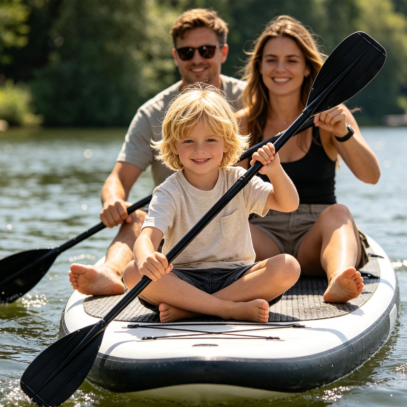 カーボンファイバーパドル 2 セクション軽量ダブルヘッドパド - Fishing Kayak Paddle のレビューと価格