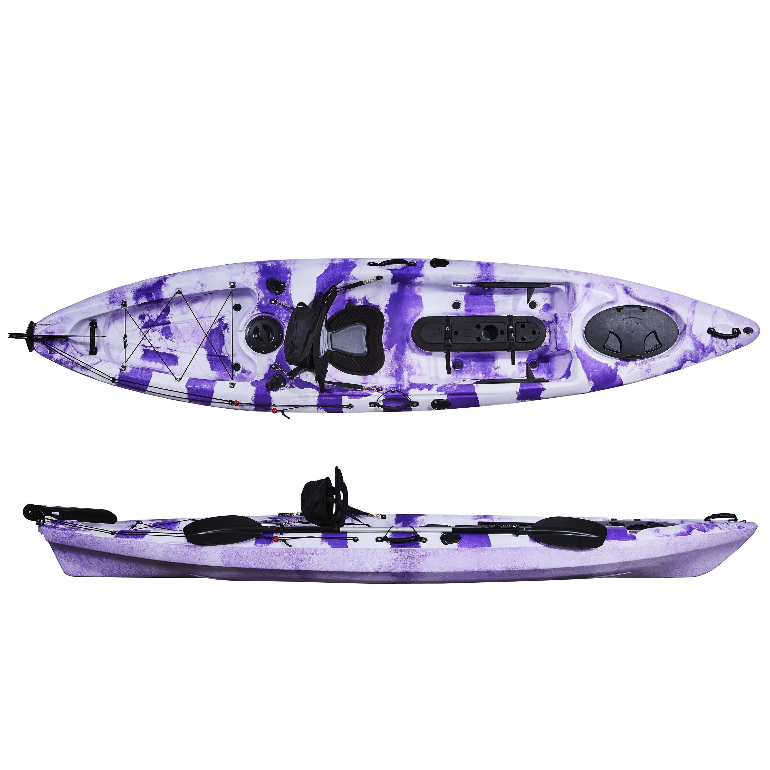 スポーツ活動用のカヤック,1人用,3.95m,販売用のトップ - Fishing Kayak Sit On Top のレビューと価格