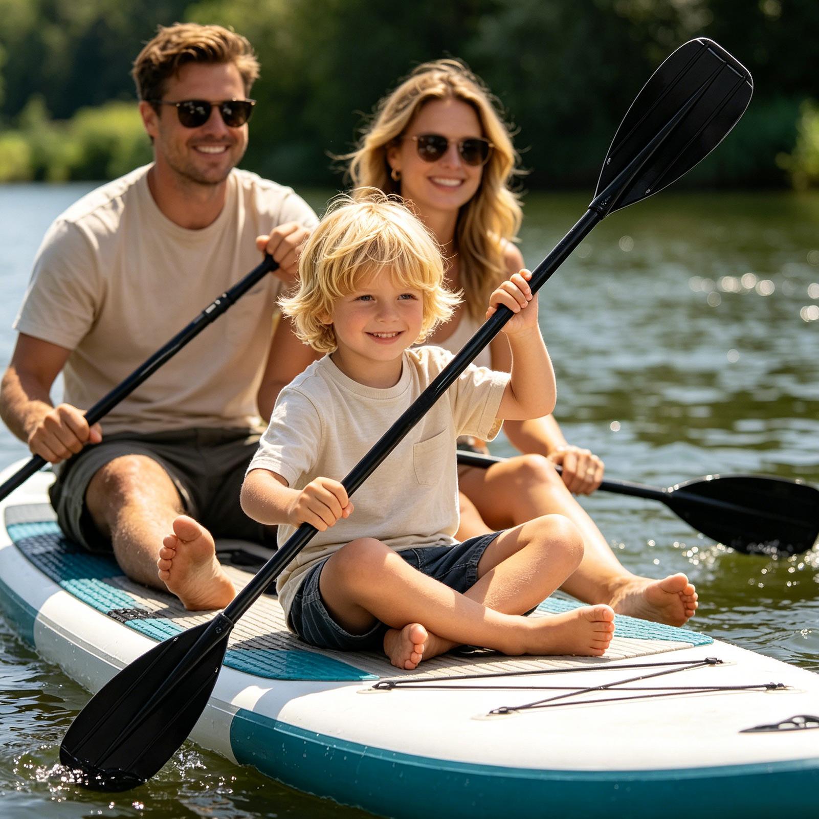 2セクションカーボンファイバーカヤックパドル 軽量ダブルブレ - Fishing Kayak Paddle のレビューと価格